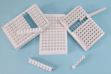 Biomat White 96 Well Plates - Strip, Solid, Breakable Strip